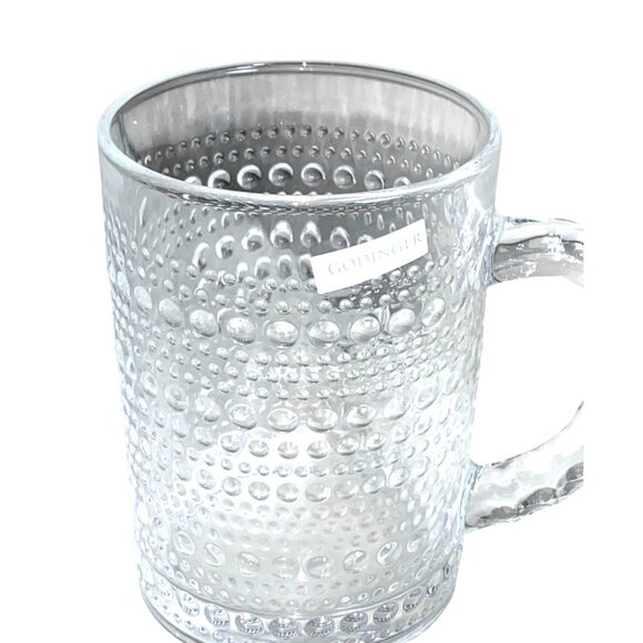 Godinger Clear Textured Glass Coffee Mug - Picture 3 of 9